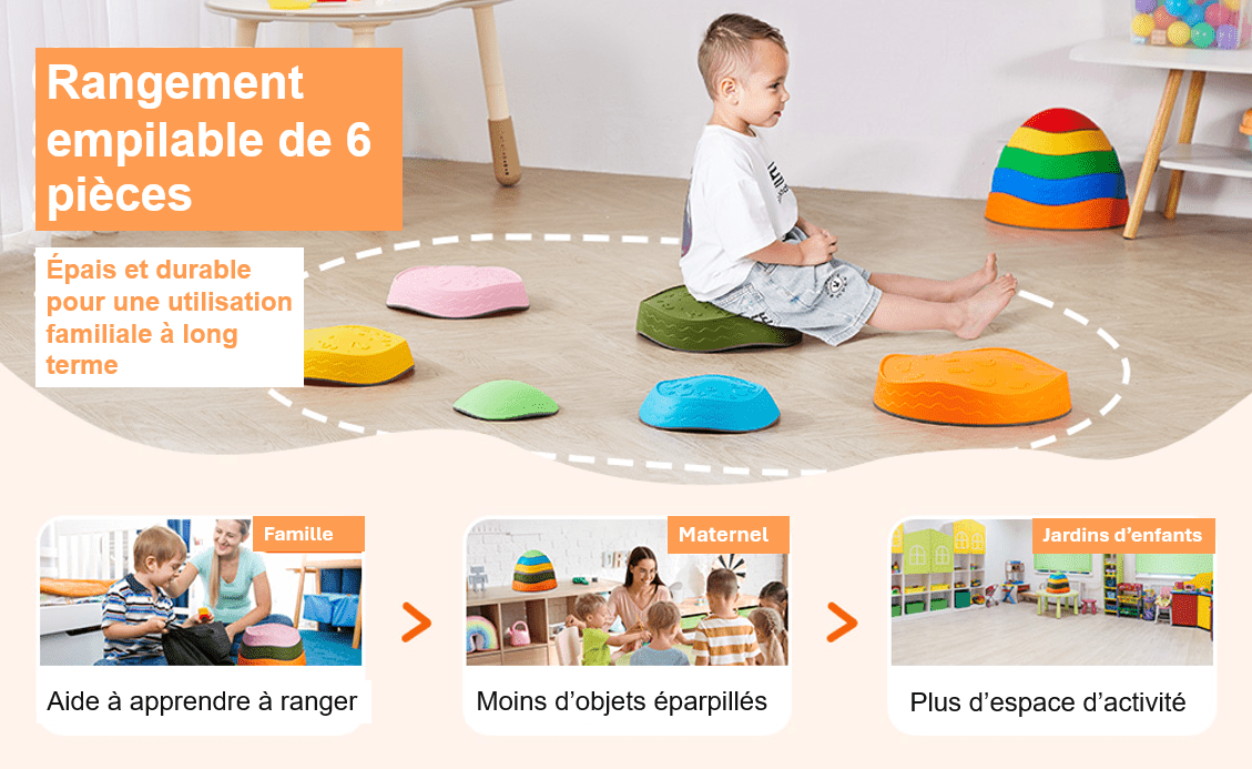 Pierres d'Équilibre pour Enfants – SensorStep™ - ABC Bébé