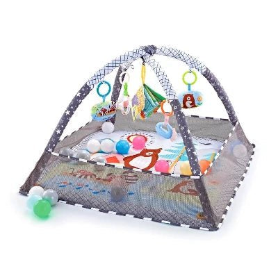 tapis éveil bebe variante grise