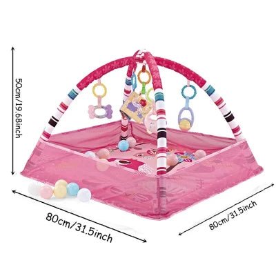 tapis d'eveil forme piscine rose