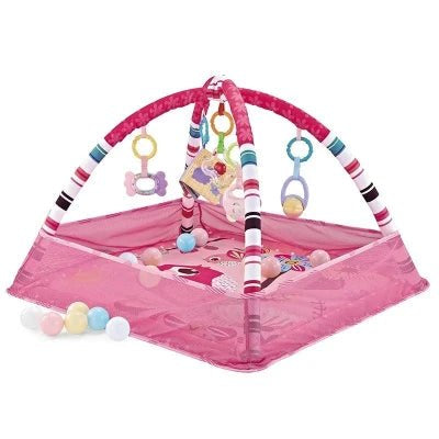 tapis éveil bebe variante rose